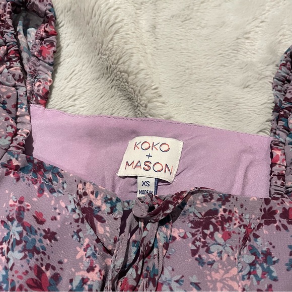 Koko + Mason Floral Smocked Dress - Picture 6 of 8